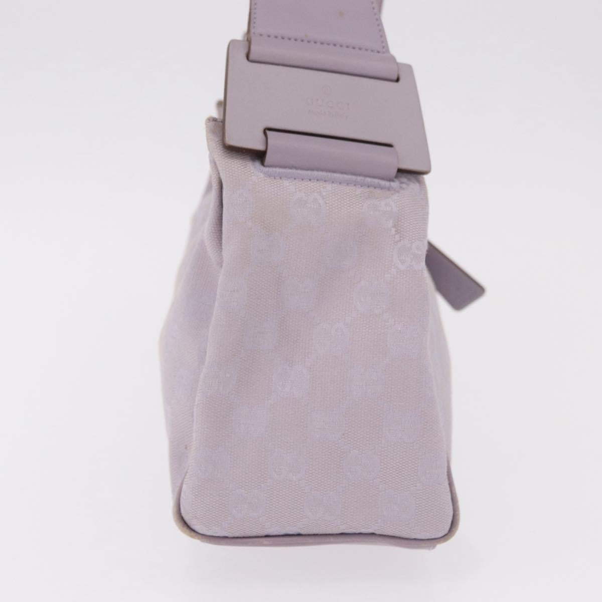 GUCCI GG Canvas Shoulder Bag Purple Gold 92699 Auth 187782