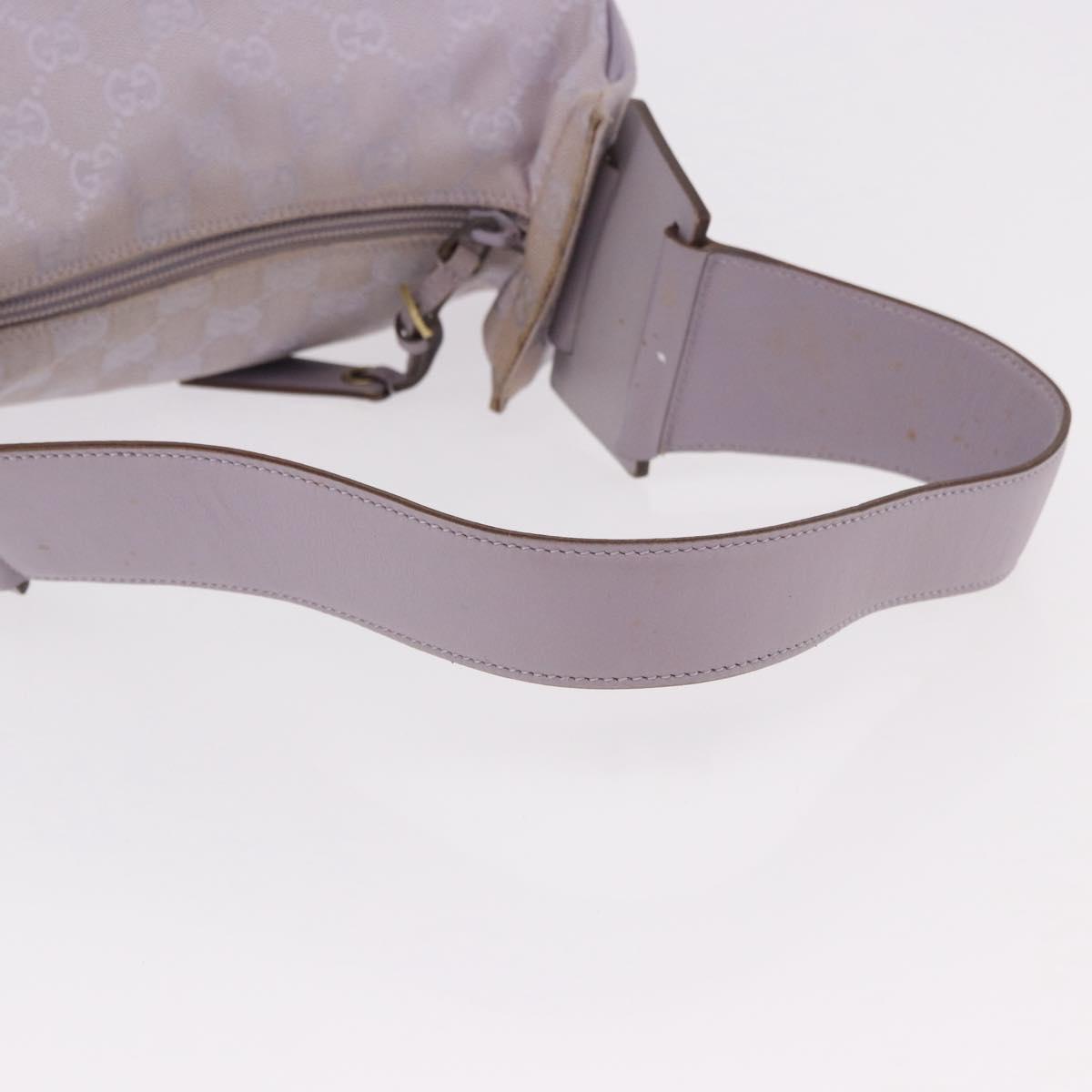 GUCCI GG Canvas Shoulder Bag Purple Gold 92699 Auth 187782