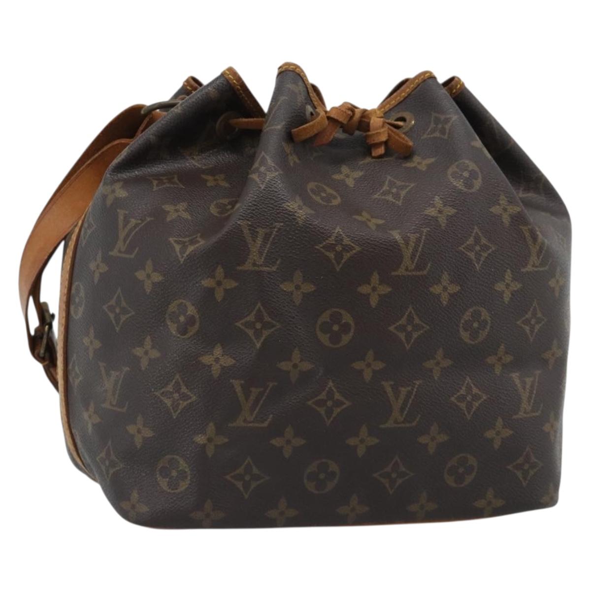 LOUIS VUITTON Monogram Petit Noe Shoulder Bag M42226 LV Auth 187788