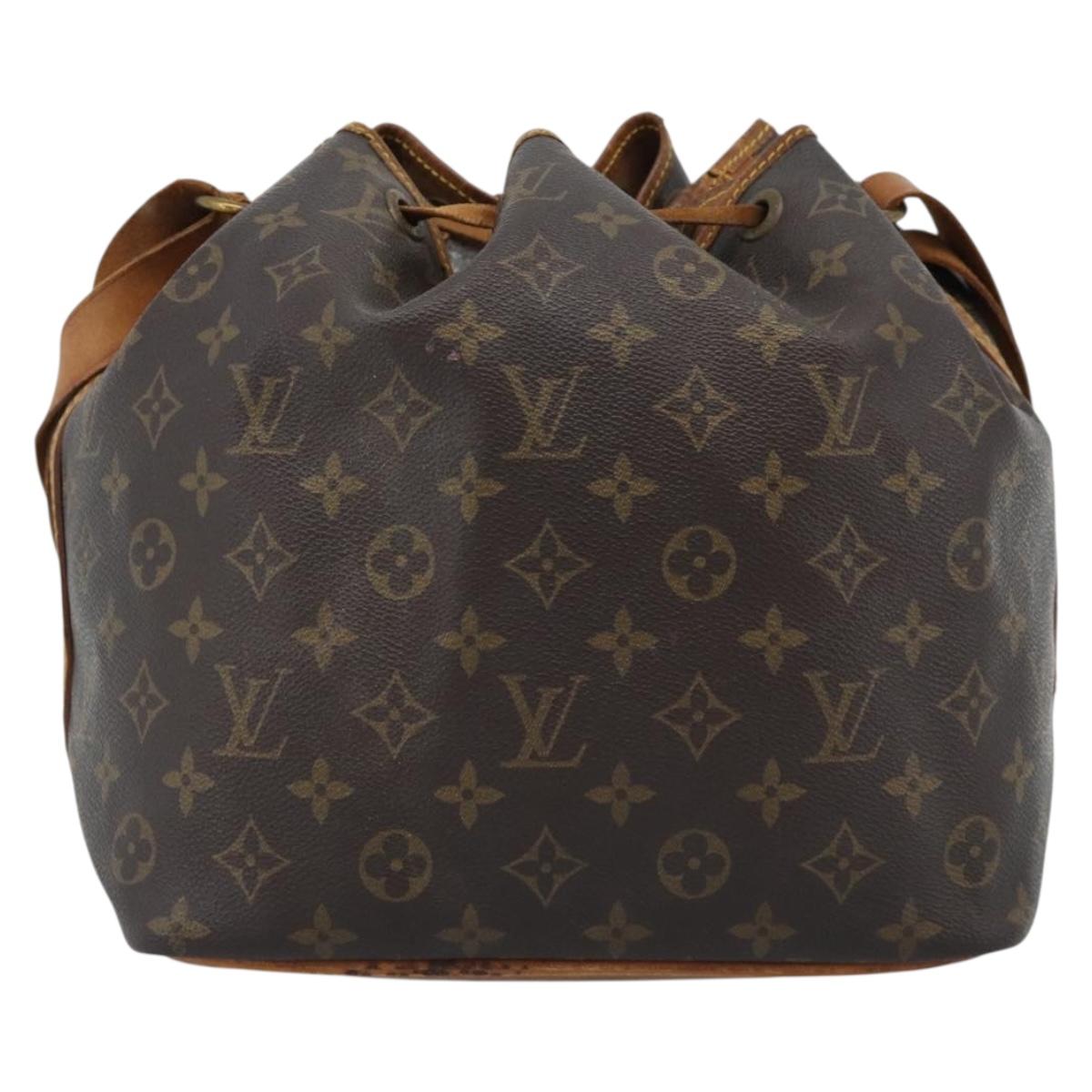 LOUIS VUITTON Monogram Petit Noe Shoulder Bag M42226 LV Auth 187788