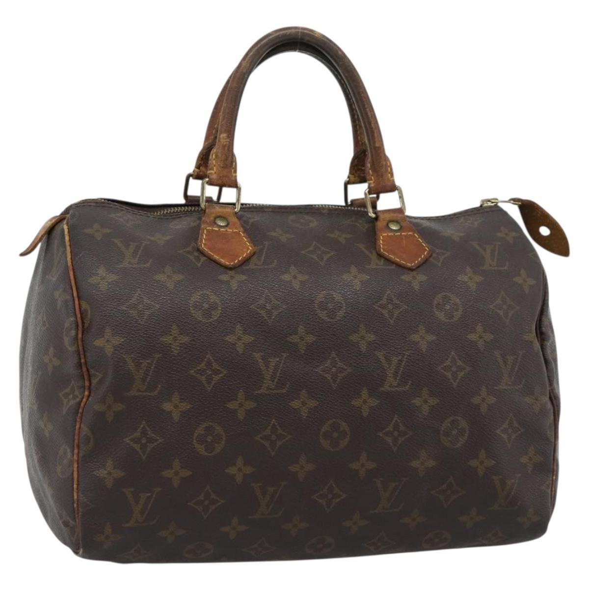 LOUIS VUITTON Monogram Speedy 30 Hand Bag M41526 LV Auth 187789
