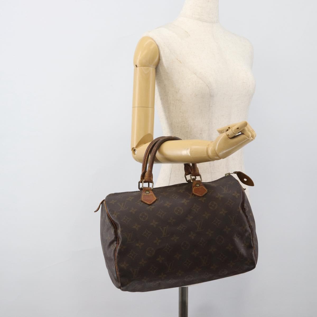 LOUIS VUITTON Monogram Speedy 30 Hand Bag M41526 LV Auth 187789
