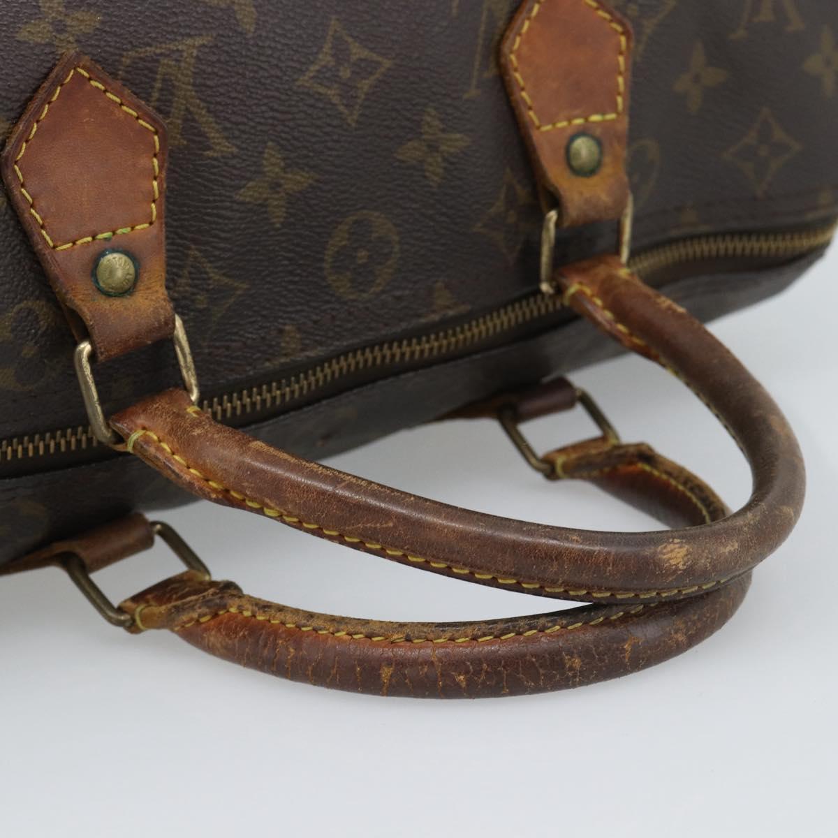LOUIS VUITTON Monogram Speedy 30 Hand Bag M41526 LV Auth 187789
