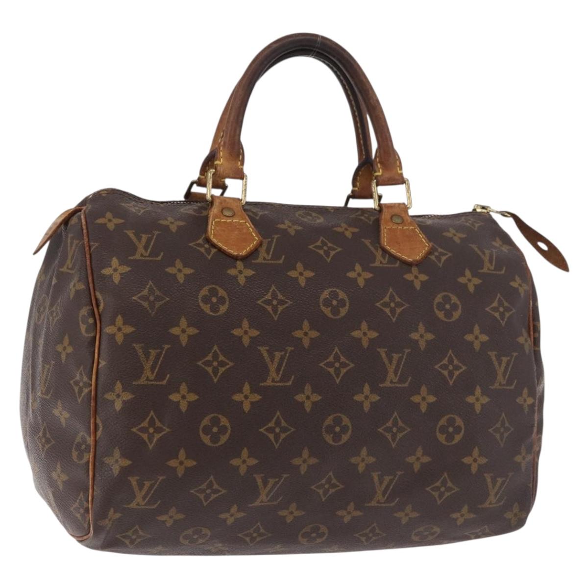 LOUIS VUITTON Monogram Speedy 30 Hand Bag M41526 LV Auth 187790