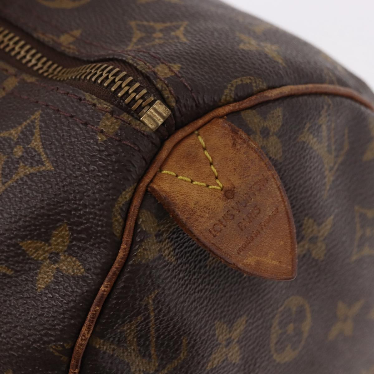 LOUIS VUITTON Monogram Speedy 30 Hand Bag M41526 LV Auth 187790