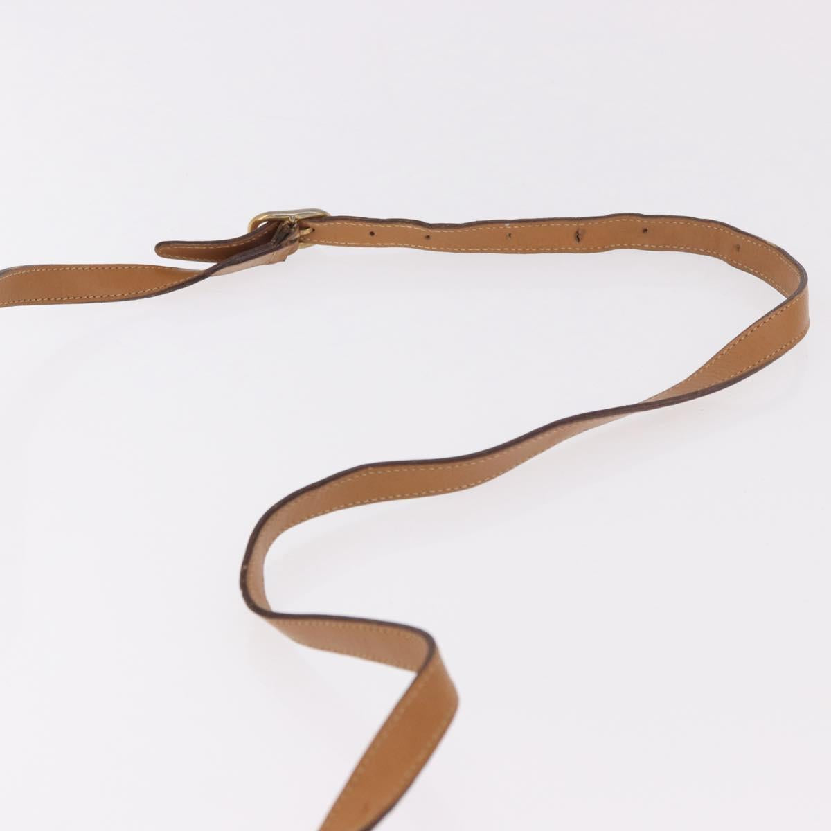 GUCCI Micro GG Supreme Shoulder Bag PVC Beige Gold Auth 187795