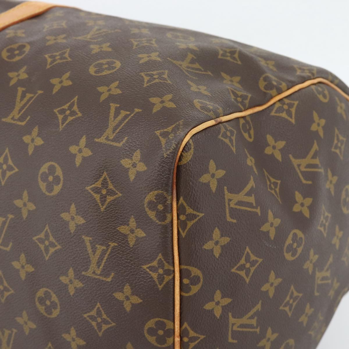 LOUIS VUITTON Monogram Keepall 55 Boston Bag M41424 LV Auth 187801A