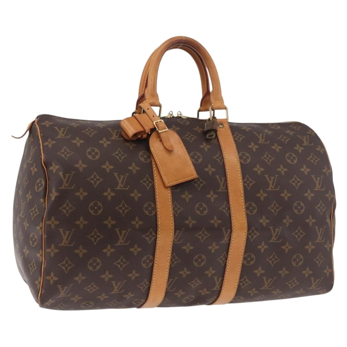 LOUIS VUITTON Monogram Keepall 45 Boston Bag M41428 LV Auth 187805A