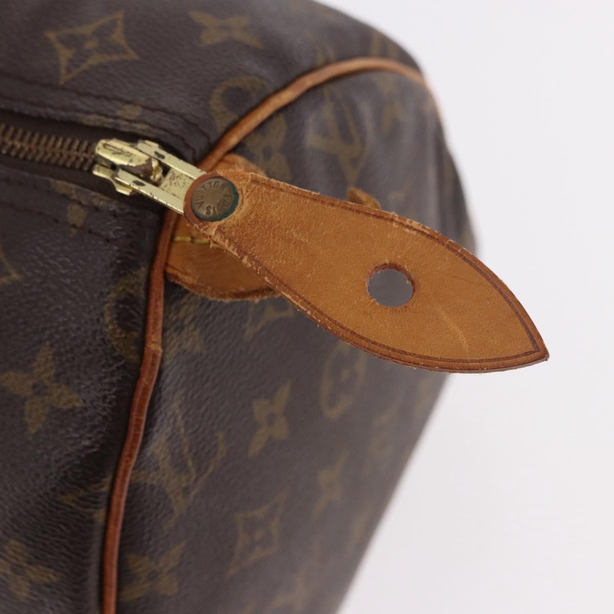 LOUIS VUITTON Monogram Speedy 30 Hand Bag M41526 LV Auth 187807