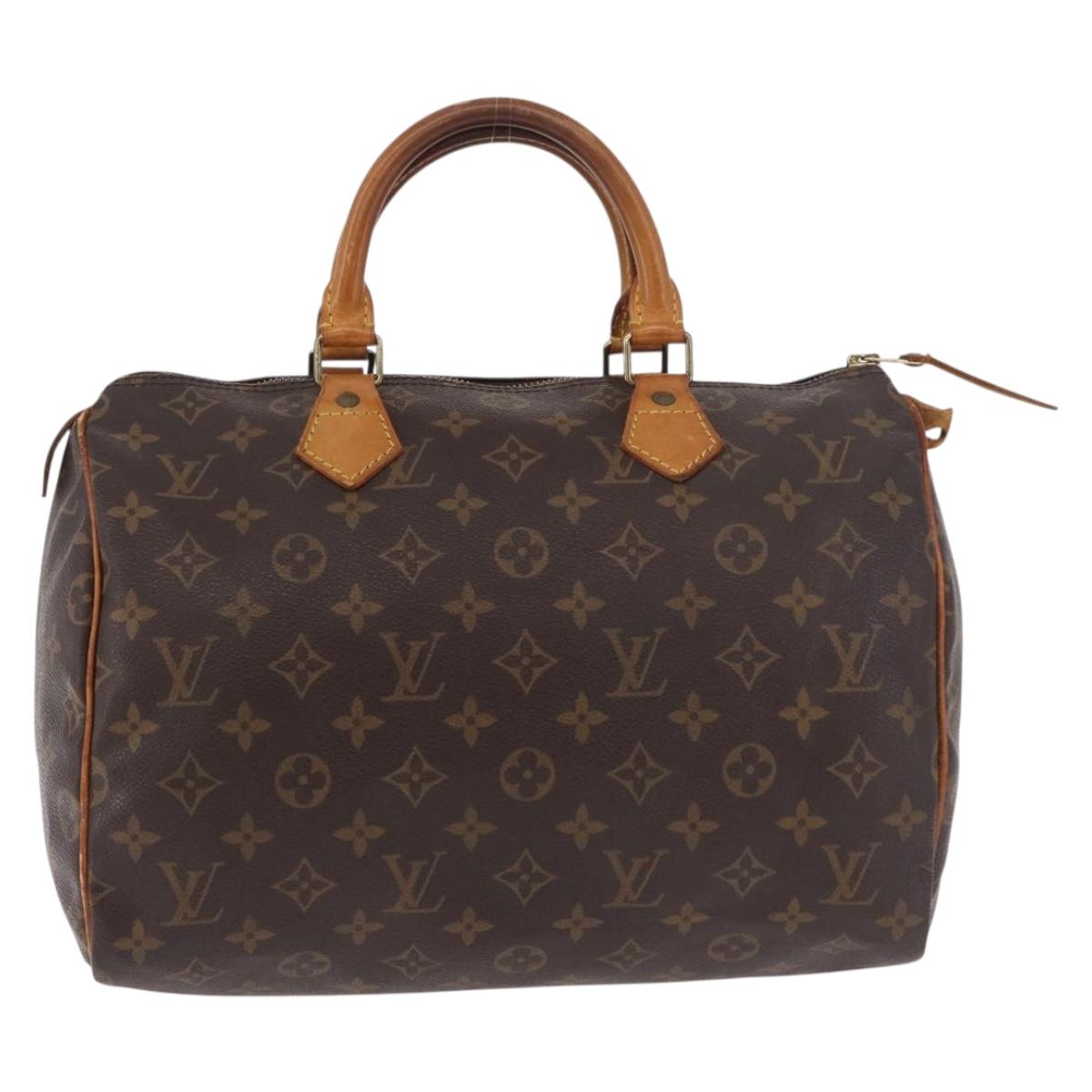 LOUIS VUITTON Monogram Speedy 30 Hand Bag M41526 LV Auth 187807