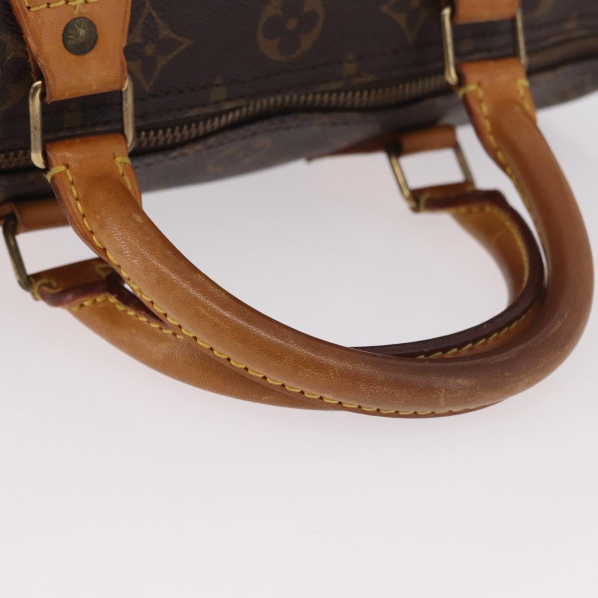 LOUIS VUITTON Monogram Speedy 30 Hand Bag M41526 LV Auth 187807