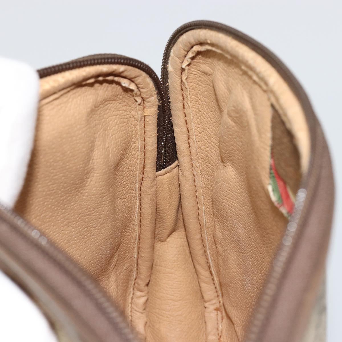 GUCCI GG Supreme Shoulder Bag PVC Beige Gold 97 02 068 Auth 187819