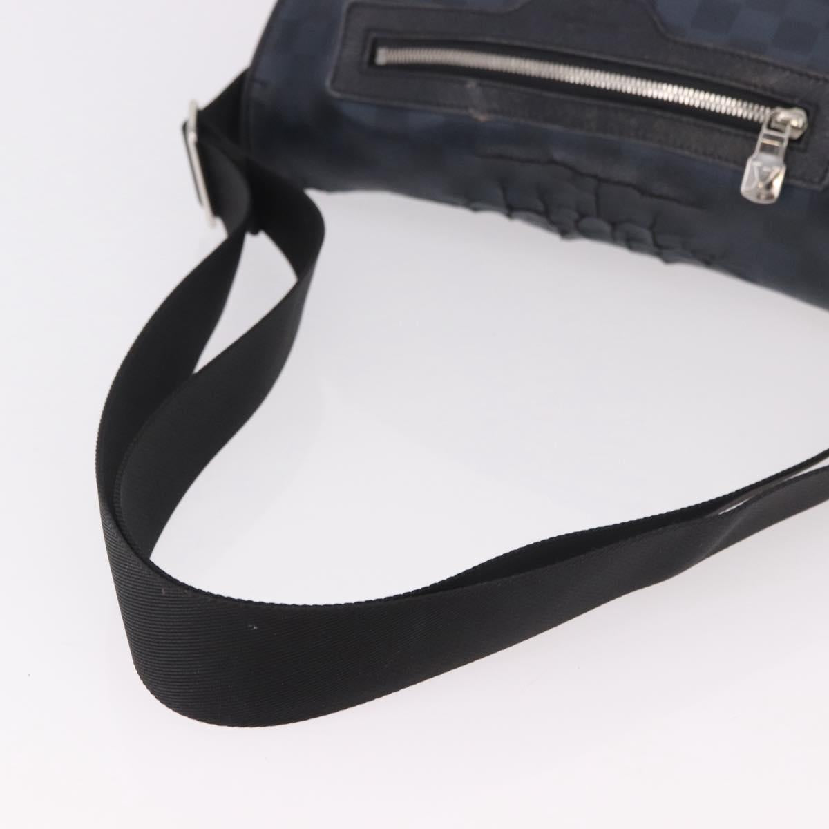 LOUIS VUITTON Damier Grafitte Daniel MM Shoulder Bag N58029 LV Auth 187829