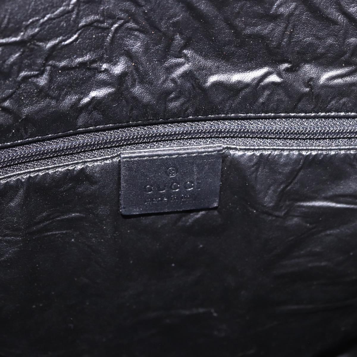GUCCI GG Canvas Sherry Line Tote Bag Black 002 1098 Auth 187831