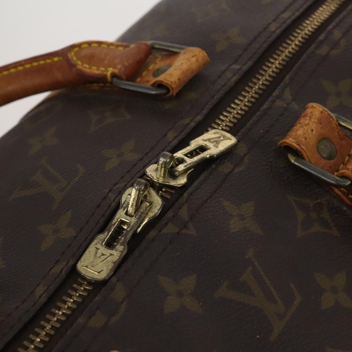 LOUIS VUITTON Monogram Keepall Bandouliere 55 Boston Bag M41414 LV Auth 187837