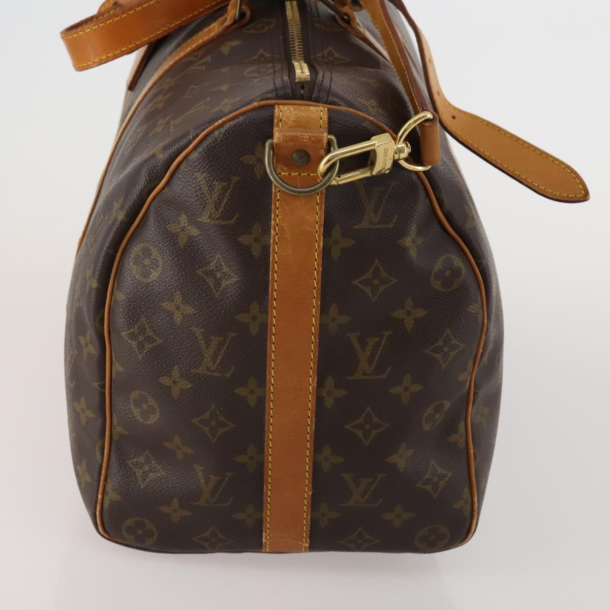 LOUIS VUITTON Monogram Keepall Bandouliere 45 Boston Bag M41418 LV Auth 187838