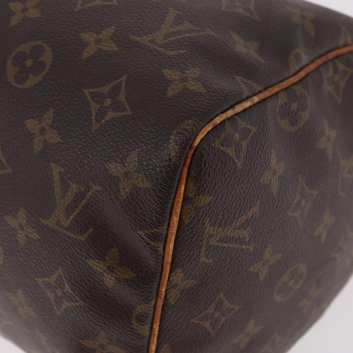 LOUIS VUITTON Monogram Speedy 30 Hand Bag M41526 LV Auth 187840