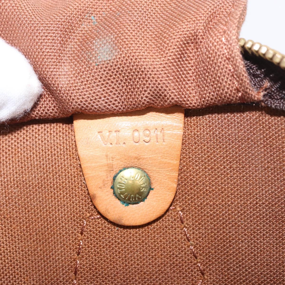 LOUIS VUITTON Monogram Speedy 30 Hand Bag M41526 LV Auth 187840