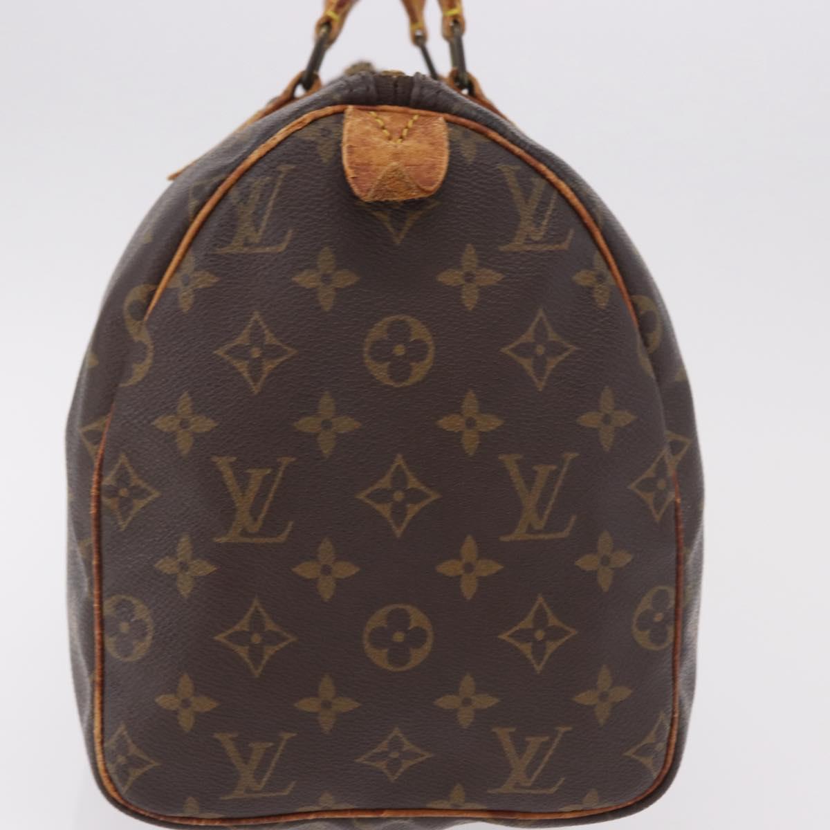 LOUIS VUITTON Monogram Speedy 30 Hand Bag M41526 LV Auth 187840