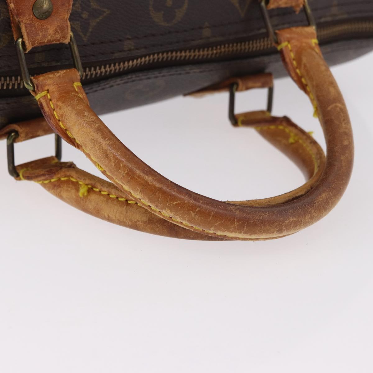 LOUIS VUITTON Monogram Speedy 30 Hand Bag M41526 LV Auth 187840