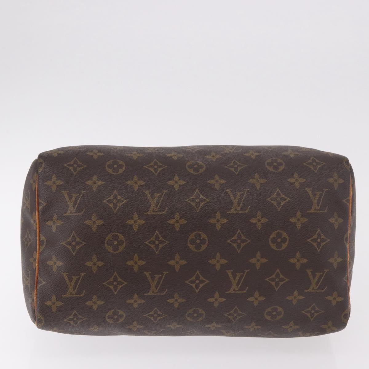 LOUIS VUITTON Monogram Speedy 30 Hand Bag M41526 LV Auth 187840
