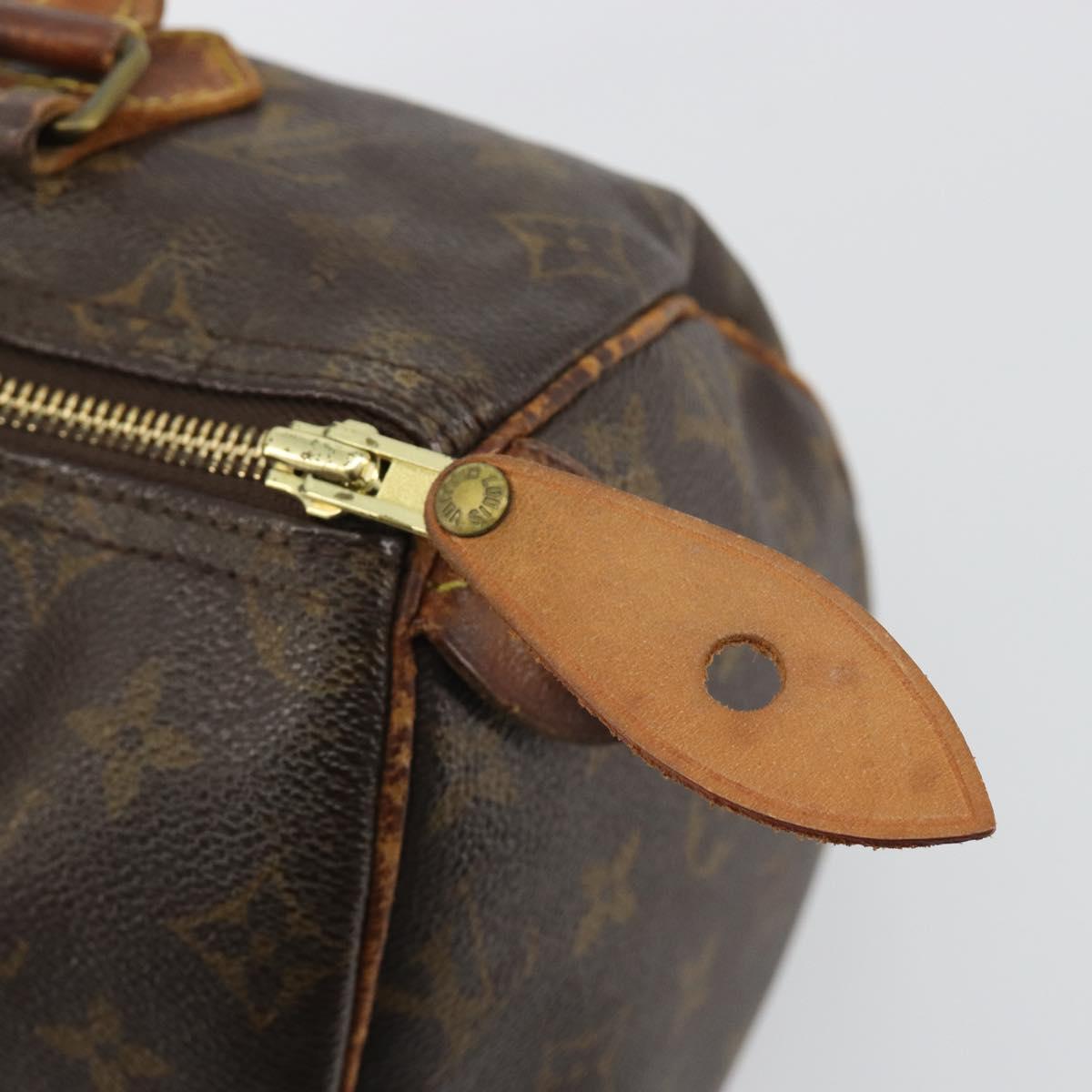 LOUIS VUITTON Monogram Speedy 25 Hand Bag M41528 LV Auth 187841