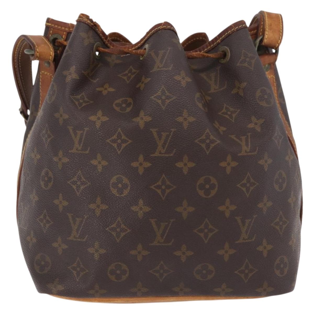 LOUIS VUITTON Monogram Petit Noe Shoulder Bag M42226 LV Auth 187844