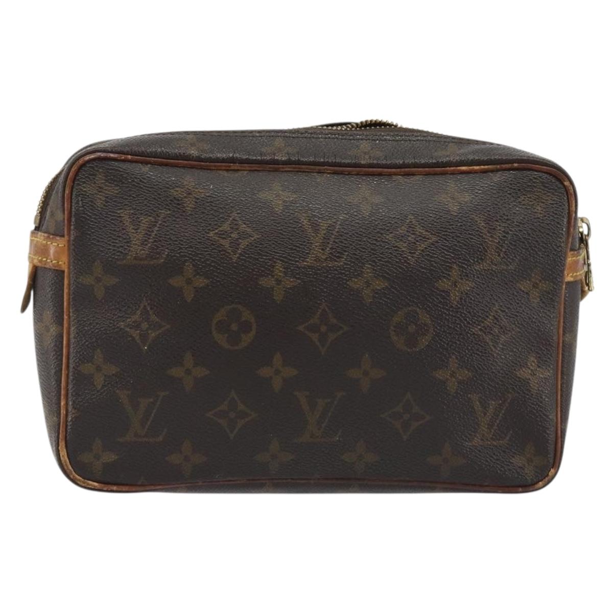LOUIS VUITTON Monogram Compiegne 23 Clutch Bag M51847 LV Auth 187847