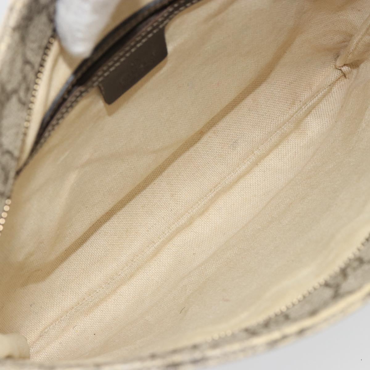 GUCCI GG Supreme Shoulder Bag PVC Beige Gold 295257 Auth 187850