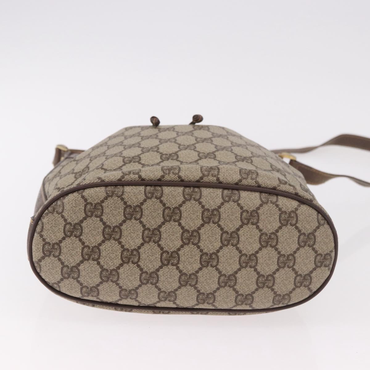 GUCCI GG Supreme Purse Shoulder Bag PVC Beige Gold 001 115 6179 4023 Auth 187851