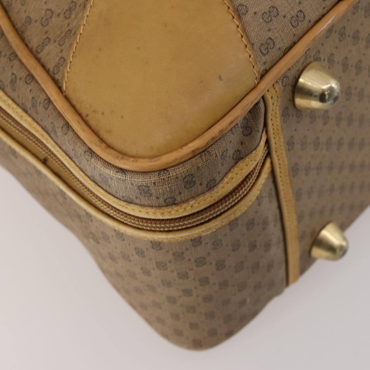 GUCCI Micro GG Supreme Web Sherry Line Bag PVC Beige 010 58 1744 65 Auth 187858A