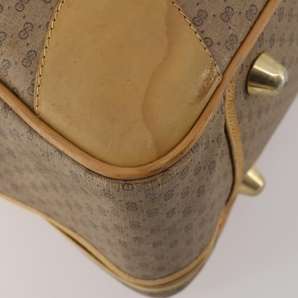 GUCCI Micro GG Supreme Web Sherry Line Bag PVC Beige 010 58 1744 65 Auth 187858A