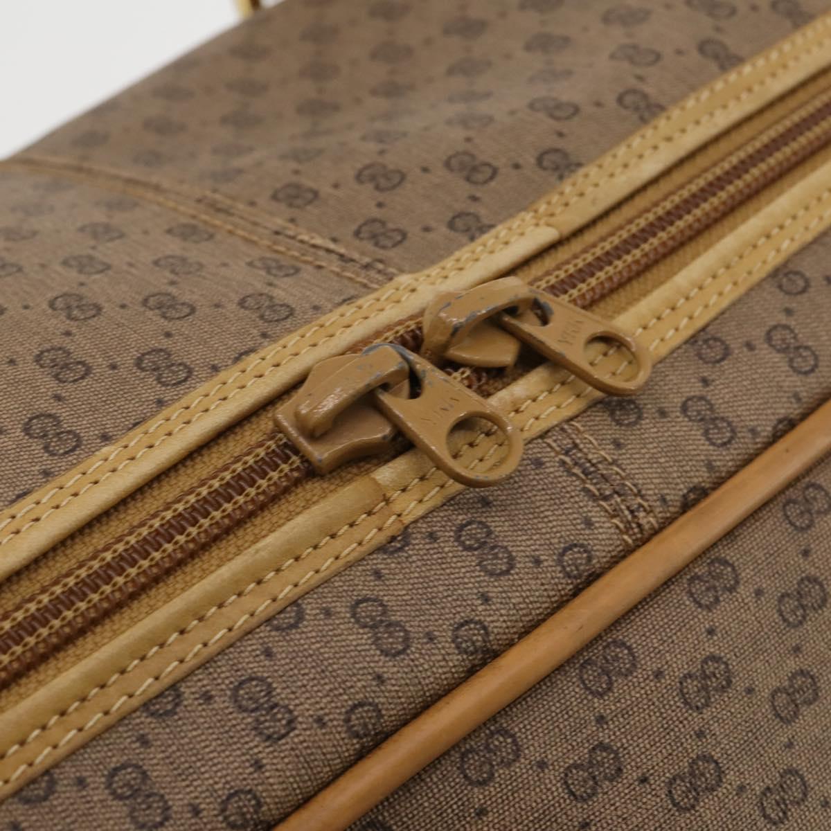 GUCCI Micro GG Supreme Web Sherry Line Bag PVC Beige 010 58 1744 65 Auth 187858A