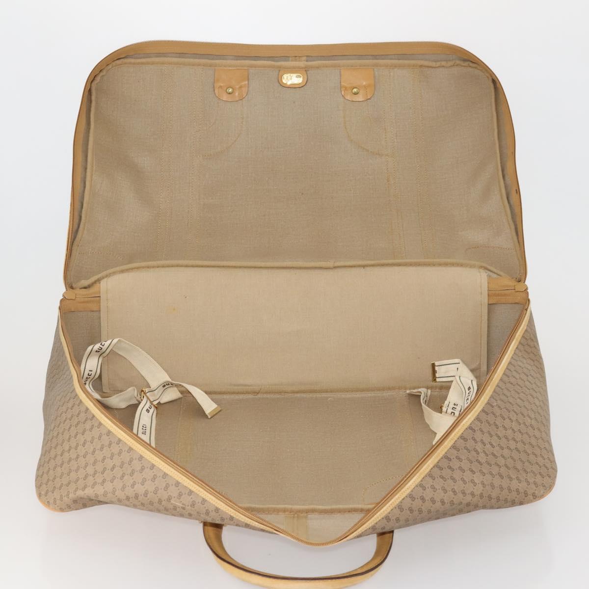 GUCCI Micro GG Supreme Web Sherry Line Bag PVC Beige 010 58 1744 65 Auth 187858A