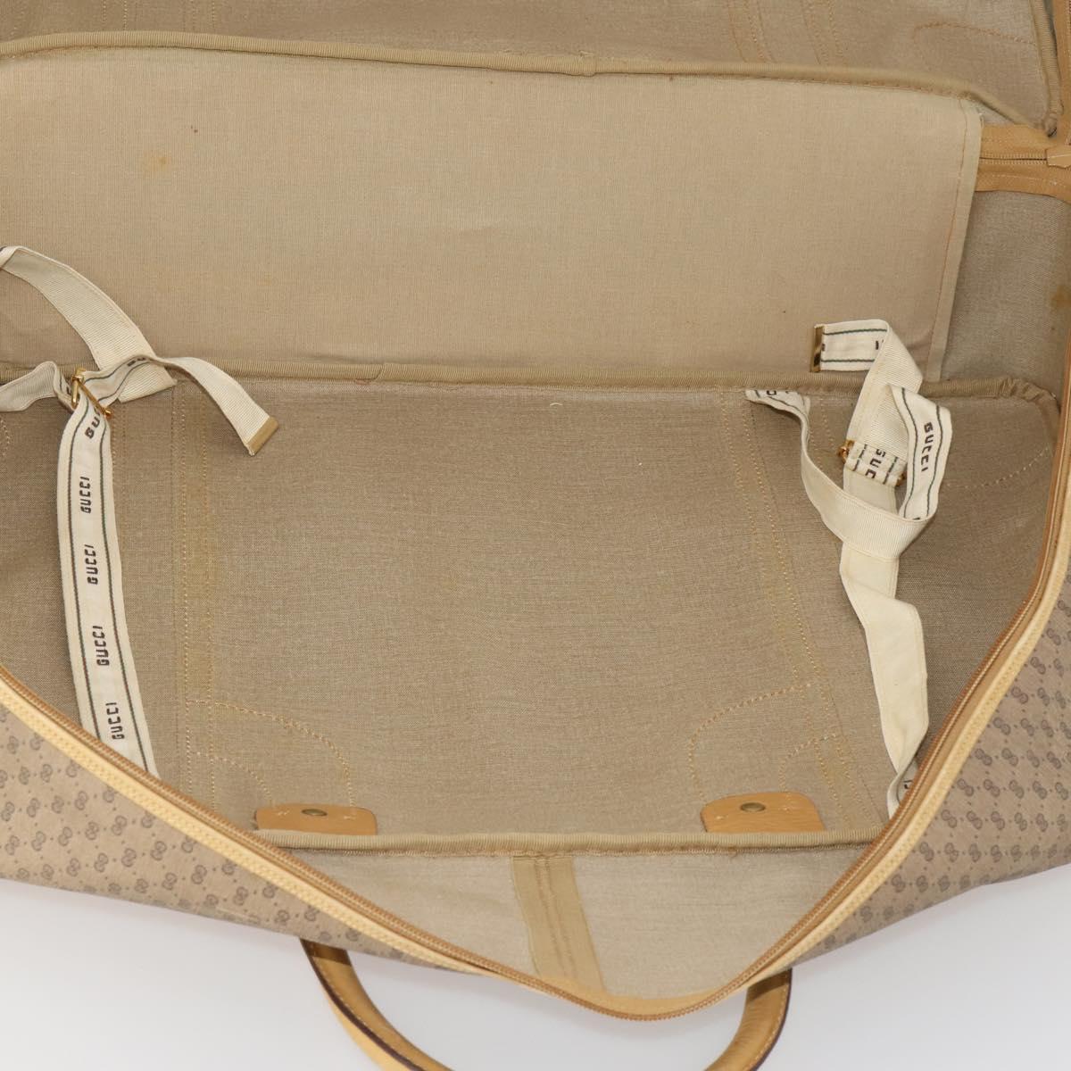 GUCCI Micro GG Supreme Web Sherry Line Bag PVC Beige 010 58 1744 65 Auth 187858A