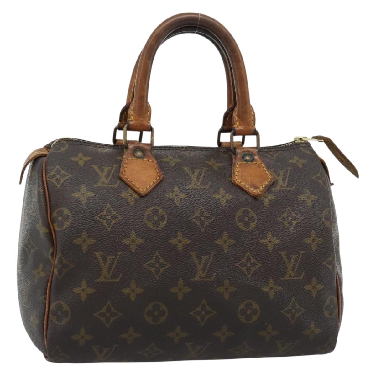 LOUIS VUITTON Monogram Speedy 25 Hand Bag M41528 LV Auth 187869