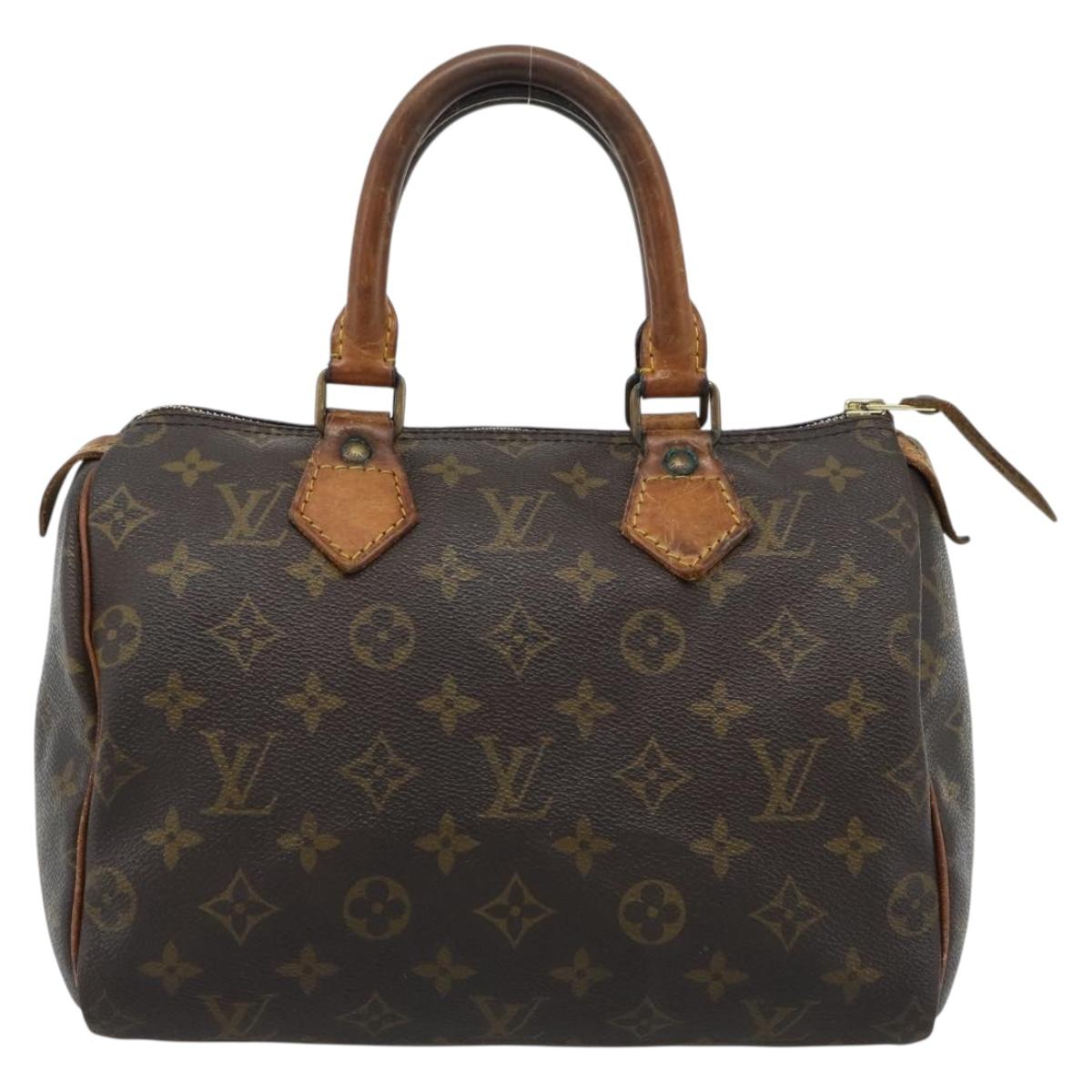 LOUIS VUITTON Monogram Speedy 25 Hand Bag M41528 LV Auth 187869