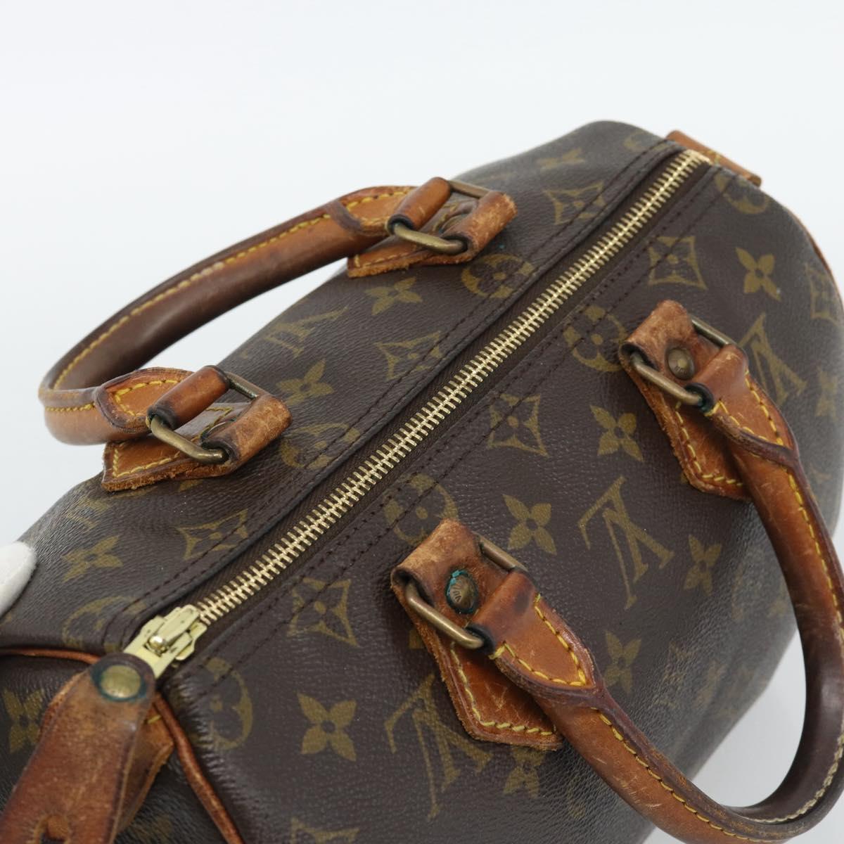 LOUIS VUITTON Monogram Speedy 25 Hand Bag M41528 LV Auth 187869
