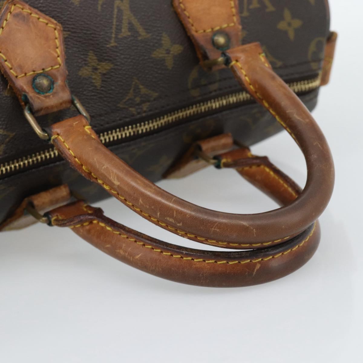 LOUIS VUITTON Monogram Speedy 25 Hand Bag M41528 LV Auth 187869