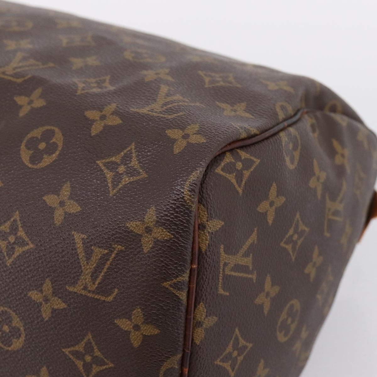 LOUIS VUITTON Monogram Speedy 30 Hand Bag M41526 LV Auth 187870