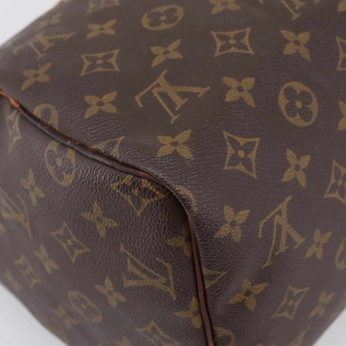 LOUIS VUITTON Monogram Speedy 30 Hand Bag M41526 LV Auth 187870