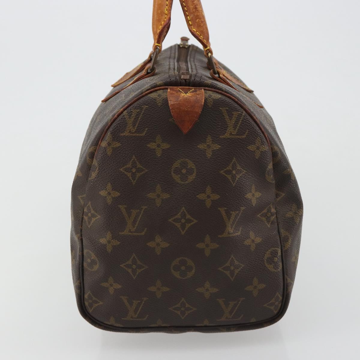 LOUIS VUITTON Monogram Speedy 30 Hand Bag M41526 LV Auth 187870