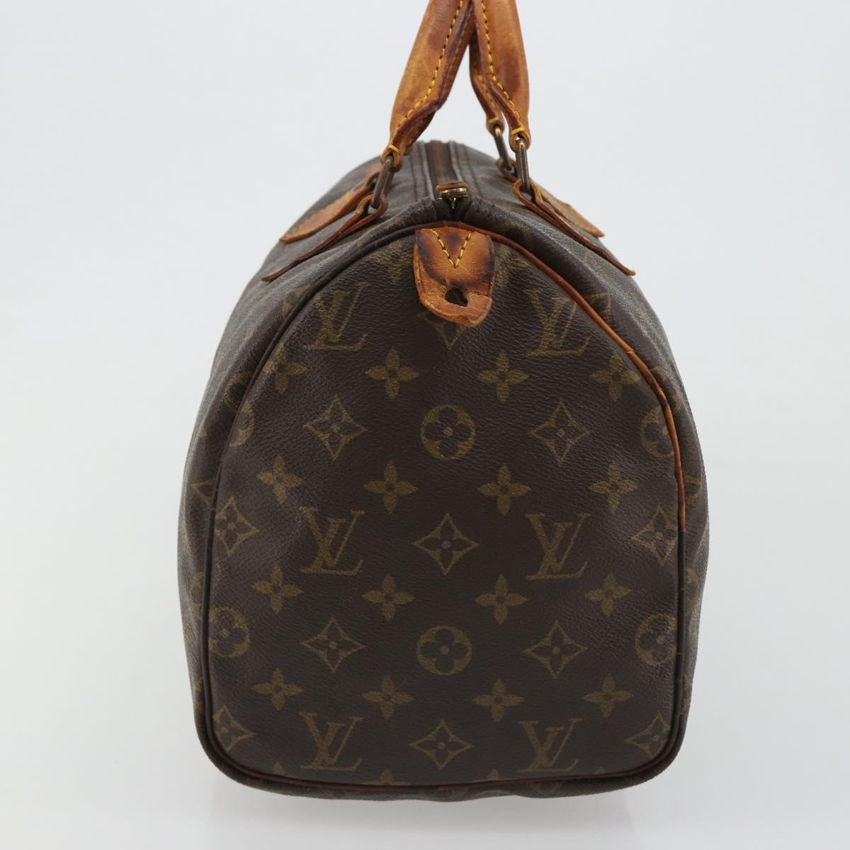 LOUIS VUITTON Monogram Speedy 30 Hand Bag M41526 LV Auth 187870