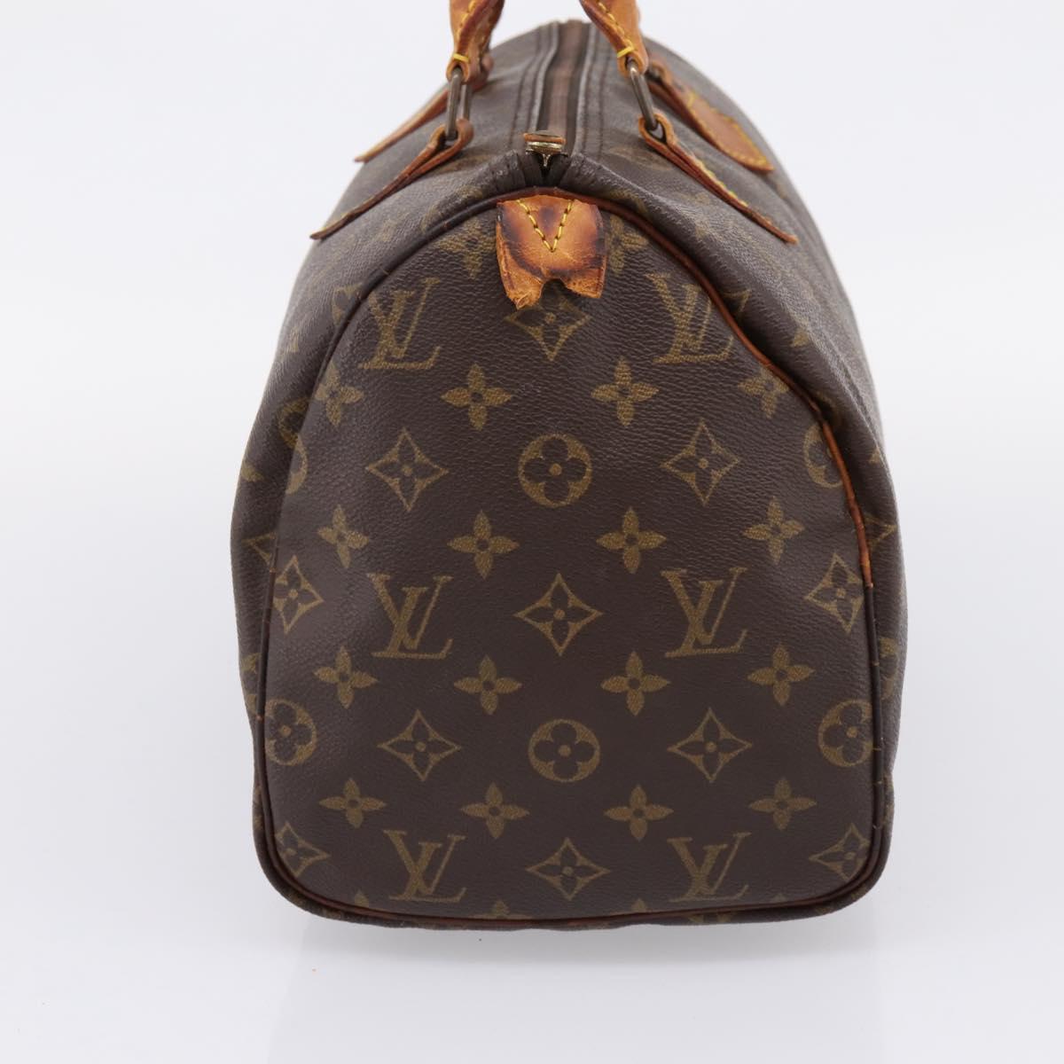 LOUIS VUITTON Monogram Speedy 30 Hand Bag M41526 LV Auth 187870
