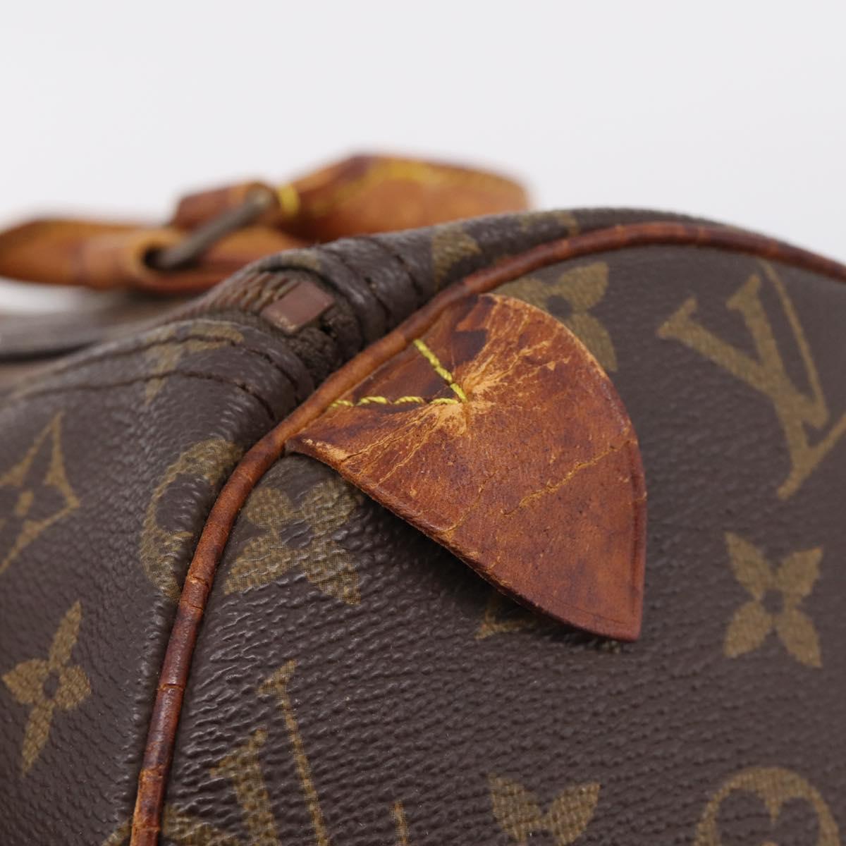 LOUIS VUITTON Monogram Speedy 30 Hand Bag M41526 LV Auth 187870
