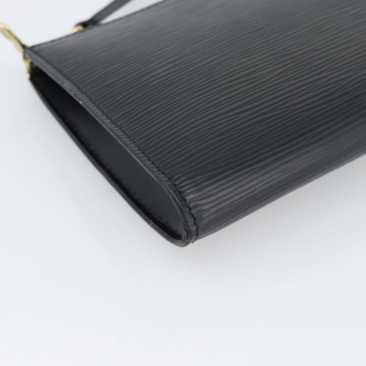 LOUIS VUITTON Epi Pochette Accessoires Pouch Black M52982 LV Auth 187872A