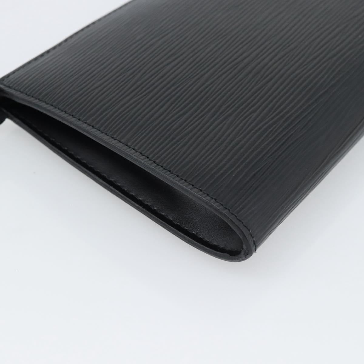 LOUIS VUITTON Epi Pochette Accessoires Pouch Black M52982 LV Auth 187872A