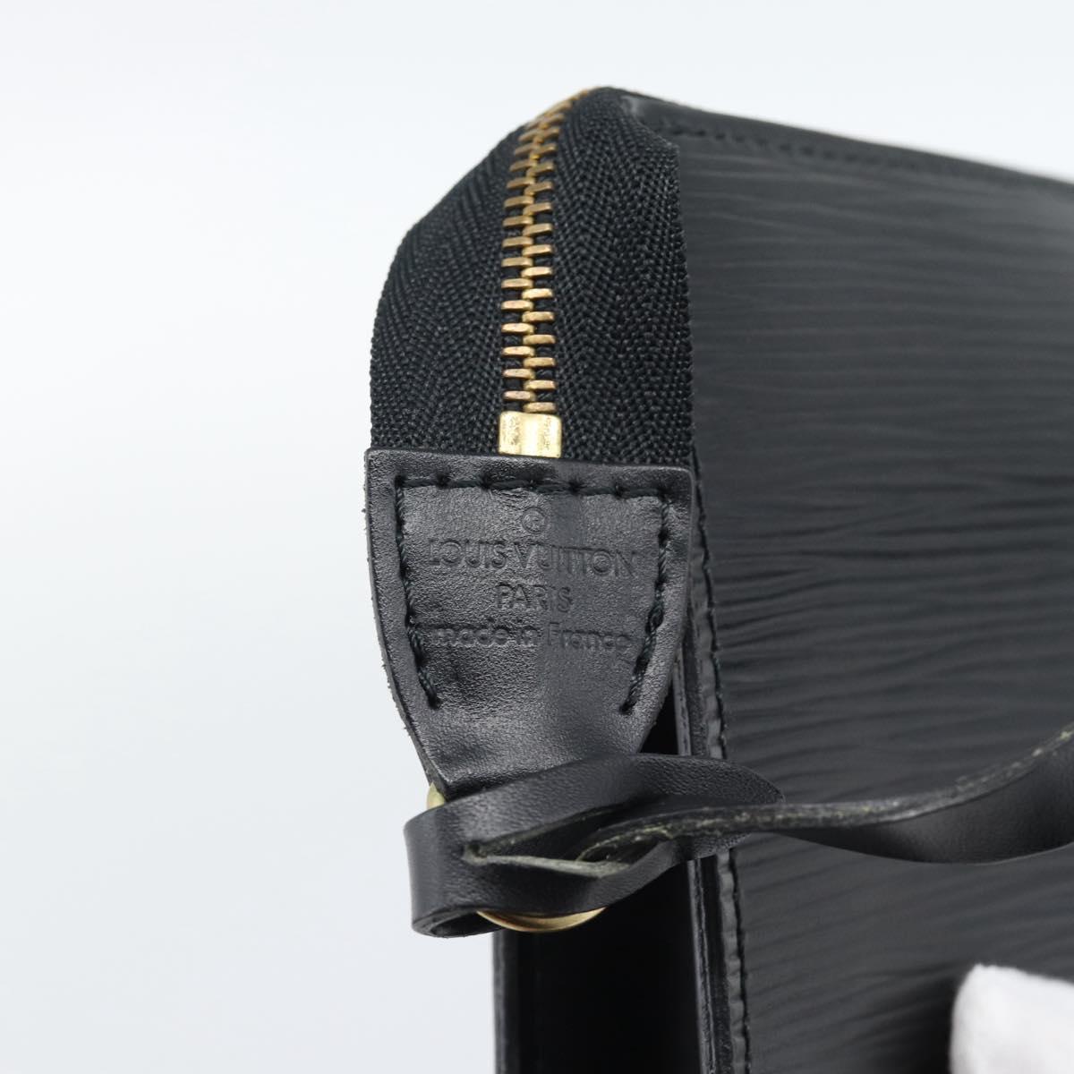 LOUIS VUITTON Epi Pochette Accessoires Pouch Black M52982 LV Auth 187872A
