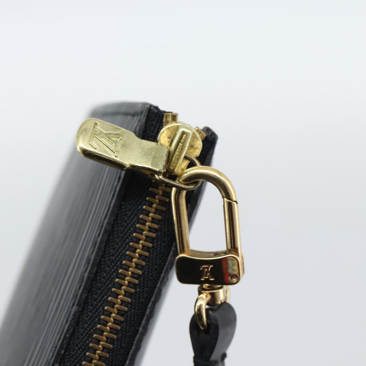 LOUIS VUITTON Epi Pochette Accessoires Pouch Black M52982 LV Auth 187872A
