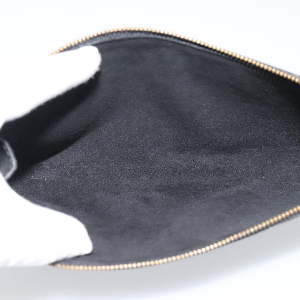 LOUIS VUITTON Epi Pochette Accessoires Pouch Black M52982 LV Auth 187872A